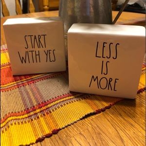 Rae Dunn blocks, set of 2